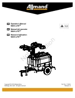 Allmand MAXI-LITE Operator'S Manual предпросмотр