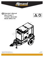 Предварительный просмотр 1 страницы Allmand Maxi-Power MP25 T4F Operator'S Manual