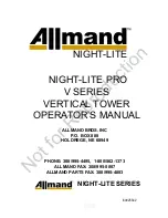 Allmand NIGHT-LITE PRO V Series Operator'S Manual предпросмотр