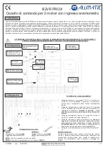 Предварительный просмотр 1 страницы Allmatic B2VR PROX Manual