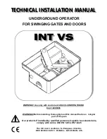 Предварительный просмотр 13 страницы Allmatic INT VS Technical Installation Manual