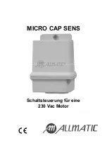 Предварительный просмотр 33 страницы Allmatic MICRO CAP SENS Manual