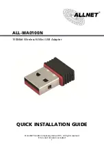 Allnet ALL-WA0100N Quick Installation Manual preview