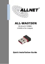 Allnet ALL-WA0150N Quick Installation Manual preview