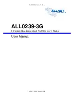 Preview for 1 page of Allnet ALL0239-3G User Manual