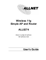 Предварительный просмотр 1 страницы Allnet ALL0274 User Manual