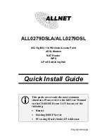 Предварительный просмотр 1 страницы Allnet ALL0279DSL Quick Install Manual