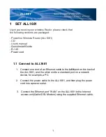 Preview for 2 page of Allnet ALL1681 Quick Installaion Manual