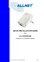 Предварительный просмотр 1 страницы Allnet ALL168205NANO Quick Installation Manual