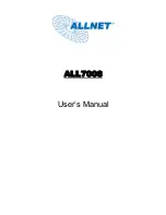 Preview for 1 page of Allnet ALL7008 User Manual