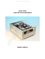 Предварительный просмотр 1 страницы ALLNIC AUDIO L-3000 Owner'S Manual