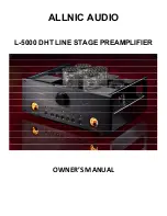 ALLNIC AUDIO L-5000 DHT Owner'S Manual предпросмотр