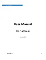 Preview for 2 page of Allo.com PRIGW100 User Manual