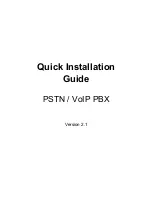 Preview for 2 page of Allo.com PSTN / VoIP PBX Quick Installation Manual