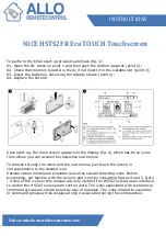 Allo RemoteControl NICE Era TOUCH HSTS2FR Instructions preview