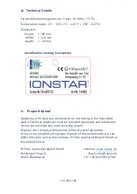 Предварительный просмотр 20 страницы Allora IONSTAR User Manual