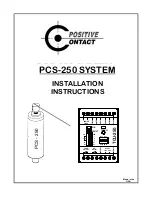 Allora Positive Contact PCS-250 Installation Instructions Manual предпросмотр