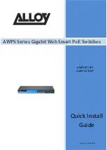 Preview for 1 page of Alloy AWPS-24T4SFP Quick Install Manual