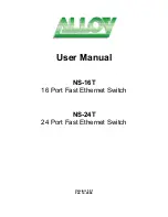 Предварительный просмотр 1 страницы Alloy NS-16T User Manual