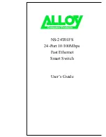 Preview for 1 page of Alloy NS-24T01FS User Manual