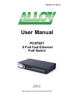 Preview for 1 page of Alloy POEFE8T User Manual