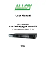 Preview for 1 page of Alloy POEFEM24T2SFP User Manual