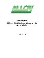 Alloy WDS2454AP User Manual preview