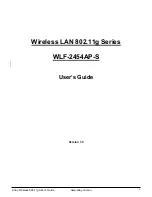 Alloy WLF2454AP-S User Manual preview