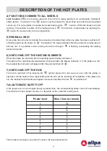 Предварительный просмотр 7 страницы allpa PT1356 Use, Installation And Maintenance Instructions