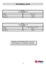 Предварительный просмотр 19 страницы allpa PT1356 Use, Installation And Maintenance Instructions