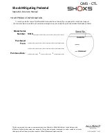 Preview for 5 page of Allsalt SHOXS Operation & Service Manual