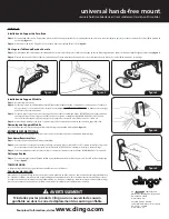 Preview for 2 page of ALLSOP Clingo universal hands-free mount Manual