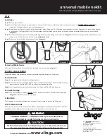 Preview for 1 page of ALLSOP Clingo Universal Mobile Neklit Quick Start Manual