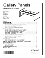 Allsteel GFCHSH Installation Instructions Manual предпросмотр