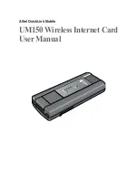 Alltel UM150 User Manual preview