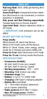 Preview for 9 page of Allterco Robotics Shelly Motion 2 General User And Safety Manual