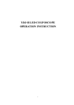 Предварительный просмотр 1 страницы Alltion YDJ-II Operation Instruction Manual