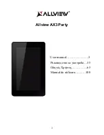 Allview AX3 Party User Manual preview