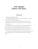 Preview for 3 page of Allview AX3 Party User Manual