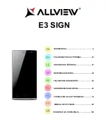 Preview for 1 page of Allview E3 SIGN User Manual