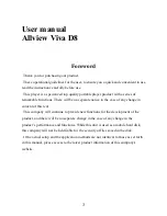 Preview for 3 page of Allview Viva D8 User Manual