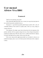 Preview for 3 page of Allview Viva H801 User Manual