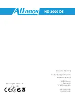 Предварительный просмотр 24 страницы ALLVISION HD 2000 DS User Manual