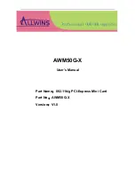 Предварительный просмотр 1 страницы Allwins AWM50G-X User Manual