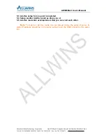 Предварительный просмотр 14 страницы Allwins AWM50G-X User Manual