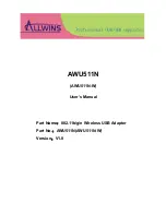 Allwins AWU511N User Manual предпросмотр