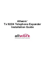 Allworx Tx 92/24 Installation Manual предпросмотр