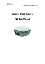 AllyNav Geodetic R26 User Manual предпросмотр