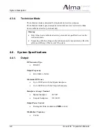 Предварительный просмотр 46 страницы Alma Lasers Accent xl Operator'S Manual