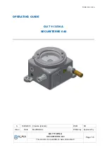 Alma SECURITERRE 640 Operating Manual предпросмотр